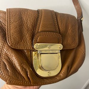 Michael Kors Brown Leather Crossbody